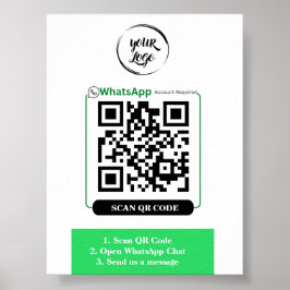 QR Code WhatsApp Business Poster