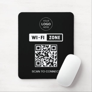 QR-Code Wifi Business-Logo-Scan zur Verbindung Mousepad