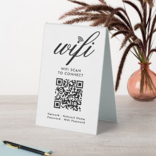 QR-Code Wifi-Scan zum Anschluss von benutzerdefini Tischaufsteller