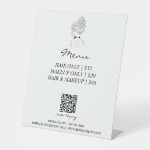 QR-Code-Zahlung für Hochzeitssalon Sockelschild