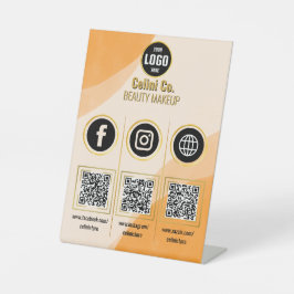 QR-Code-Zeichen für kundenspezifische Business Soc Sockelschild