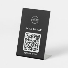 QR-Code zum Bezahlen scannen Sockelschild