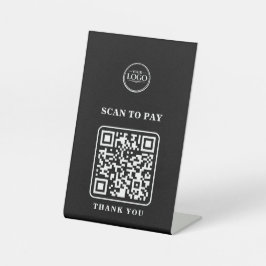 QR-Code zum Bezahlen scannen Sockelschild