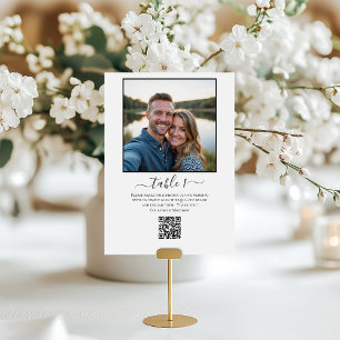 QR-Code zum Teilen von Fotos Tischnummer