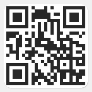 QR-Codeaufkleber Quadratischer Aufkleber