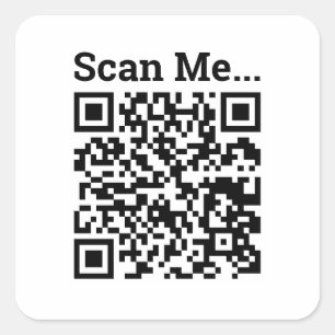 QR-Codedesign für die Prüfung von Smartphones Quadratischer Aufkleber