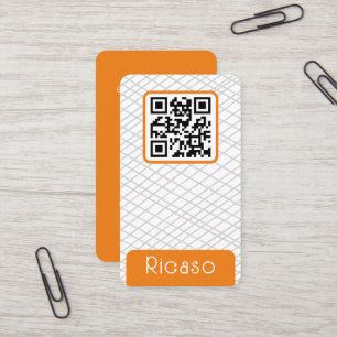 QR-Codegeflechtete Muster Personalisiert Visitenkarte