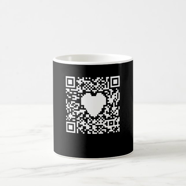 QR-Codegenerator mit Herz Kaffeetasse (Mittel)