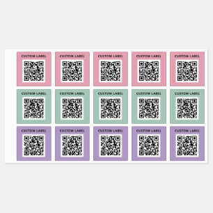 QR-Codekleber für benutzerdefinierte farbcodierte  Etiketten