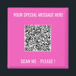 QR-Codemagnet mit benutzerdefiniertem Text - Farbe Magnet<br><div class="desc">Wählen Sie Farben und Schriftart - Magnete mit Ihrer speziellen QR-Codeinfo und dem Personalisierten Magnet-Geschenk für den benutzerdefinierten Text - Hinzufügen Ihres QR-Codes - Bild oder Logo - Foto / Text - Name oder andere Informationen / Nachricht - Umgestalten und verschieben oder entfernen / Hinzufügen von Elementen - Bild /...</div>