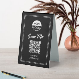 QR-Codemenü | Classic Contacless Pedestal Sign Tischaufsteller