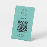 QR-Codemenü | Logo Contacless Modern Pedestal Si