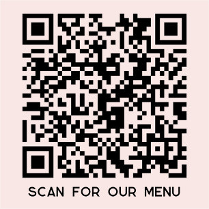 QR-Codeprüfung für Menü Rosa Aufkleber