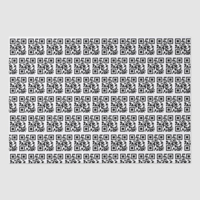 QR Codes für Happy Holidays Seidenpapier (Vorderseite)