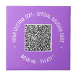 QR-Codescannen Info Benutzerdefinierte Textfarben Fliese<br><div class="desc">Wählen Sie Farben und Schriftart - Ihre QR Code Scan Info Benutzerdefinierte Textfarben Personalisierte Werbegeschenke Business oder Persönliche Moderne Geschenke - Add your QR Code - Bild oder Logo - Foto / Text - Name oder andere Informationen / Nachricht - Neu vergrössern und verschieben oder entfernen / Hinzufügen von Elementen...</div>