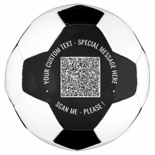 QR-Codescannen Informationen Benutzerdefinierte T Fußball