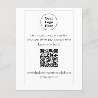 QR-Codetabellenanzeige Flyer
