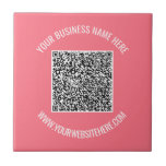 QR-Codetext und Berufliche Keramik Fliese<br><div class="desc">Benutzerdefinierte Farben und Schriftart - Ihr QR-Code und Ihr benutzerdefinierter Text Berufliche Personalisierte Firmennamen Website Werbematerial / Geschenk - Hinzufügen Ihres QR-Codes - Bild oder Logo / Name - Unternehmen / Website oder E-Mail oder Telefon - Kontaktinformationen / Anschrift oder Entfernen - Umformulieren und Entfernen / Hinzufügen von Elementen -...</div>