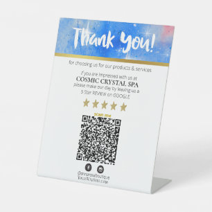 *~* QR DANK IHNEN KENNEN Kosmos Galaxy Nebula AP8 Sockelschild