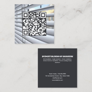 QR-Fenster Quadratische Visitenkarte