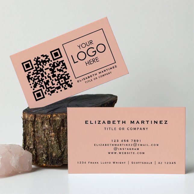 QR-Firmenlogo Beruflich vorne und hinten Visitenkarte (Von Creator hochgeladen)