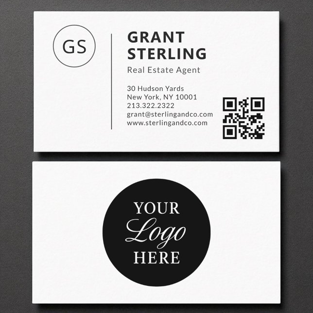 QR-Firmenlogo für Real Anwesen Agent Visitenkarte (Von Creator hochgeladen)