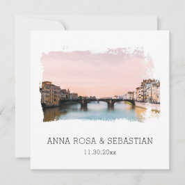 *~* QR Florenz Italien Firenze AP12 UAWG Wedding Einladung