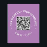 QR-Flyer für die QR-Codeprüfung Info Text und Farb Flyer<br><div class="desc">QR Code Scan Info Benutzerdefinierte Textfarben Personalisierte Werbegeschenke für Unternehmen oder Personal Moderne Geschenke - Fügen Sie Ihren QR Code - Bild oder Logo - Foto / Text - Name oder andere Informationen / Nachricht - Umgestalten und Entfernen / Hinzufügen von Elementen - Bild / Text mit Anpassungstool. Wählen Sie...</div>