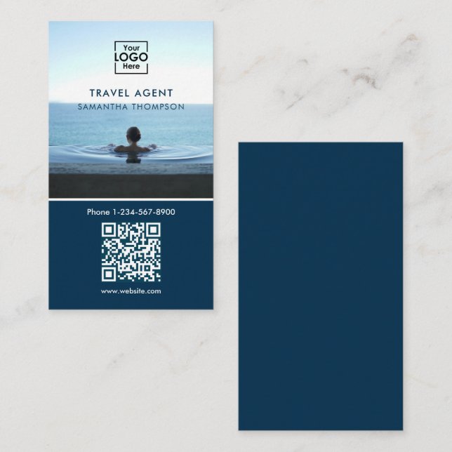 QR-Foto für Business-Logos Visitenkarte (Vorne/Hinten)