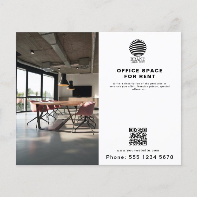 QR-Foto für Echtzeit-Anwesen-Firmenlogos Flyer (Vorne)