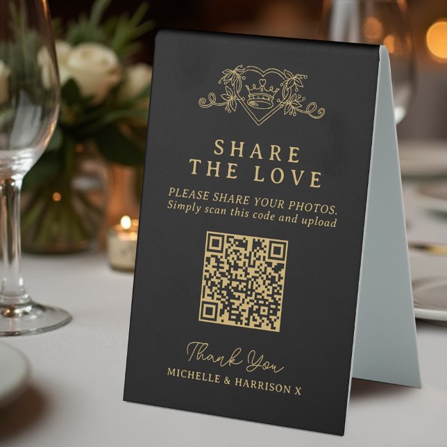 QR-Foto für Hochzeiten Liebe Tischaufsteller (Von Creator hochgeladen)