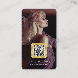 QR-Foto für Künstlertänzerin Visitenkarte