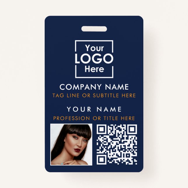 QR-Foto für Mitarbeiter-IDs Benutzerdefinierter ID Ausweis (Vorderseite)