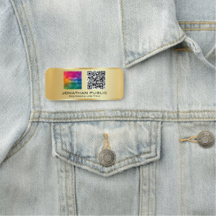QR-Foto für Mitarbeiter oder Firmenlogo hier Namensschild