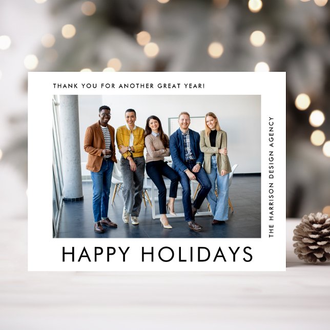 QR-Foto für moderne Business-Logos Weihnachten (Spread the joy of the season and strengthen business relationships with our photo holiday card)