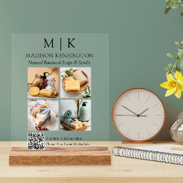 QR-Foto für Monogramme oder Logos Acrylschild