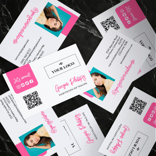 QR-Foto-Logo für Social Media Visitenkarte