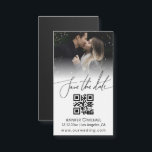 qr-Foto Save the Date minimaler Magnet<br><div class="desc">eleganter QR-Foto Save the Date minimaler Magnet</div>