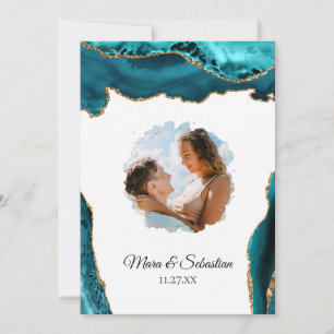 *~* QR - FOTO - UAWG AR13 AGATE Wedding Invitat Einladung