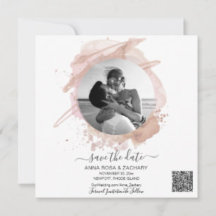 *~* QR Foto WEDD SPEICHERN SIE DAS DATUM Website A Einladung