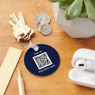 QR-Geschäftslogo Berufliches benutzerdefiniertes B Schlüsselanhänger