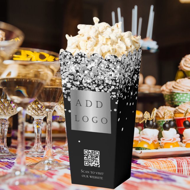 QR-Geschäftslogo für Konfettfarben aus schwarzem S Geschenkschachtel (Von Creator hochgeladen)