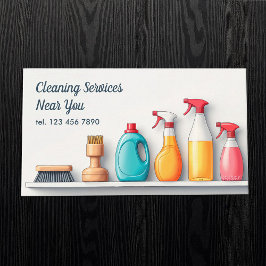 QR Janitorial Services Reinigung Visitenkarte