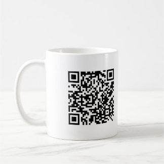 "QR je" tasse noire SÛRE