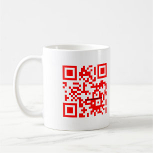 "QR je" tasse rouge SÛRE