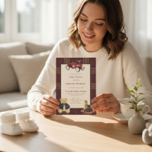 QR Karo Teddybär Spielzeugauto Baby Shower Einladu