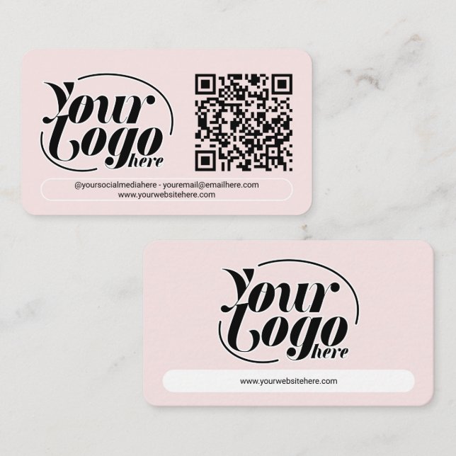 QR-Kodex Berufliches Marketing Visitenkarte (Vorne/Hinten)