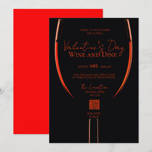 QR-Kodex für Wein und Dine Einladung