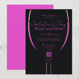 QR-Kodex für Wein und Dine Einladung