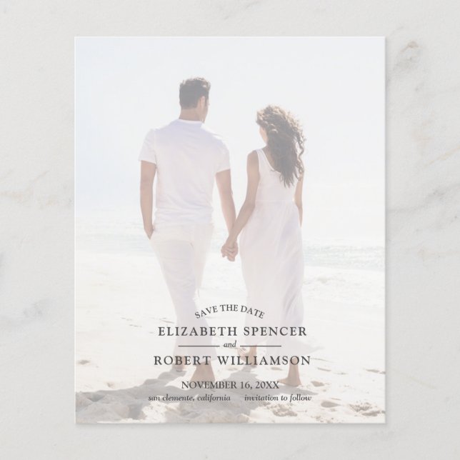 QR-Kodex Hochzeitsszenario Save the Date Flyer (Vorne)